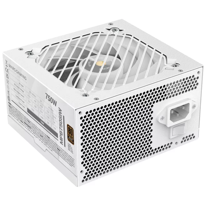 Mars Gaming MPB750SIW zasilacz 750 W 24-pin ATX ATX Biały