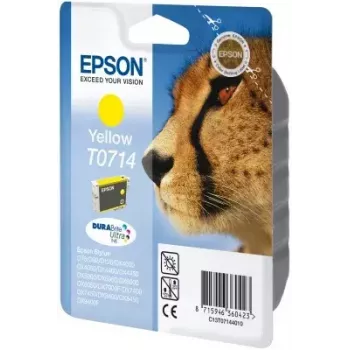 Epson Cheetah Singlepack żółty T0714 DURABrite Ultra Ink