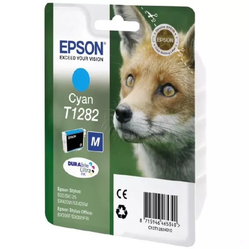 Epson Fox Singlepack cyjan T1282 DURABrite Ultra Ink, cyjan, 1 szt.