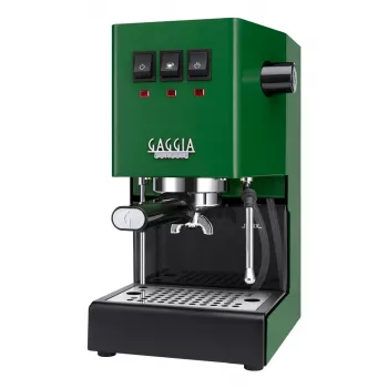 Ekspres do kawy Gaggia Classic E24 — manualny, zbiornik na wodę 2,1 l, 1200 W, zielony, możliwość zaparzenia 2 filiżanek