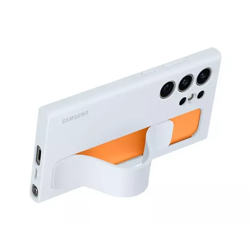 Stojące silikonowe etui z paskiem do Samsung Galaxy S24 Ultra – jasnoniebieski, pasuje do 6,8 cala