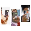 Stojące silikonowe etui z paskiem do Samsung Galaxy S24 Ultra – jasnoniebieski, pasuje do 6,8 cala