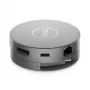 DELL Pro 7-w-1 podróżny hub USB-C - DA310, przewodowy, USB 3.2 Gen 2 (3.1 Gen 2) Type-C, 10,100,1000 Mbit/s, srebrny, 3840 x 2160 pikseli, 1920 x 1080 pikseli