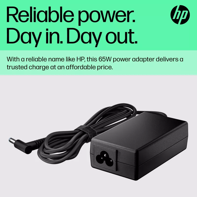 HP 65W Smart AC Adapter, kompatybilny z HP ProBook 440 G6 Notebook PC; HP ProBook 450 G6 Notebook PC; HP ProBook x360 11..., Biznes, 5 - 35 °C, -20 - 85 °C, CCC, CE, BSMI, 47 mm