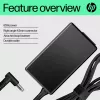 HP 65W Smart AC Adapter, kompatybilny z HP ProBook 440 G6 Notebook PC; HP ProBook 450 G6 Notebook PC; HP ProBook x360 11..., Biznes, 5 - 35 °C, -20 - 85 °C, CCC, CE, BSMI, 47 mm