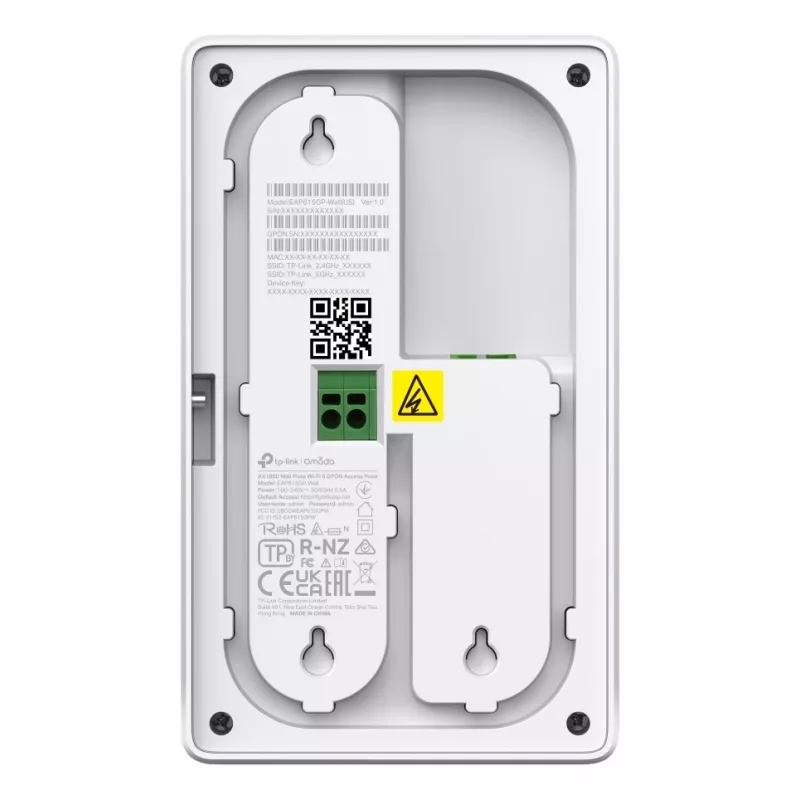 TP-Link Omada EAP625GP-WALL punkt dostępowy bezprzewodowy 1201 Mbit/s Biały Power over Ethernet (PoE)