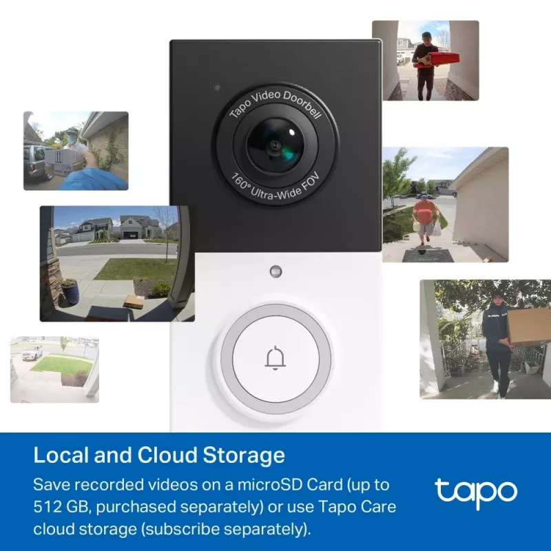 TP-Link Tapo Wideodomofon 1 × D210, 1 × D100C, H.264, 3 MP, 2304 x 1296 pikseli, 1296p, CMOS, 25,4 / 3 mm (1 / 3 cala)