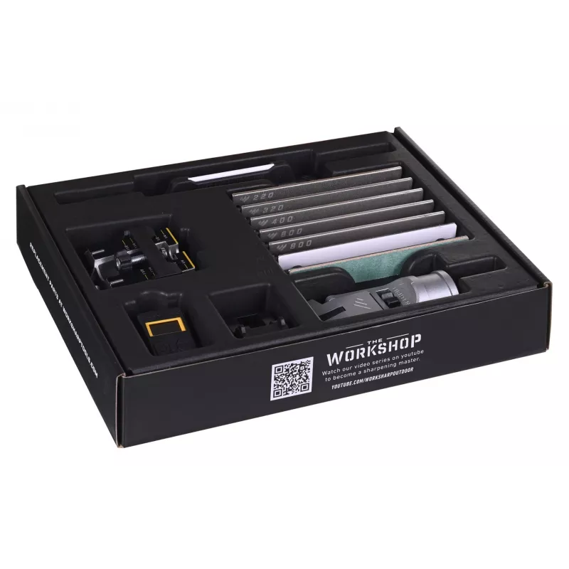 Ostrzałka do noży Work Sharp Professional Precision Adjust 09DX068 — przeciągana, regulowany kąt, czarna, obudowa nylonowa