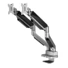 Uniwersalne podwójne ramię biurkowe do monitorów Ergo Office, sprężyna gazowa 17-35 cali 15kg, VESA 75x75 / 100x100, ER-446