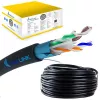 Kabel sieciowy Extralink skrętka CAT6 FTP zewnętrzny 305 m czarny