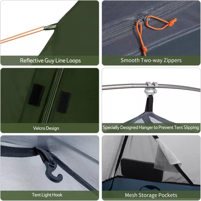 Cycling ultralight tent 1 nh18a095-d-forest zielony NATUREHIKE