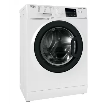 Whirlpool Pralka | WRSB 7259 WB EU | Klasa efektywności energetycznej B | Ładowanie od przodu | Pojemność prania 7 kg | 1200 obr./min | Głębokość 43,5 cm | Szerokość 59,5 cm | Wyświetlacz | LED | Funkcja parowa
