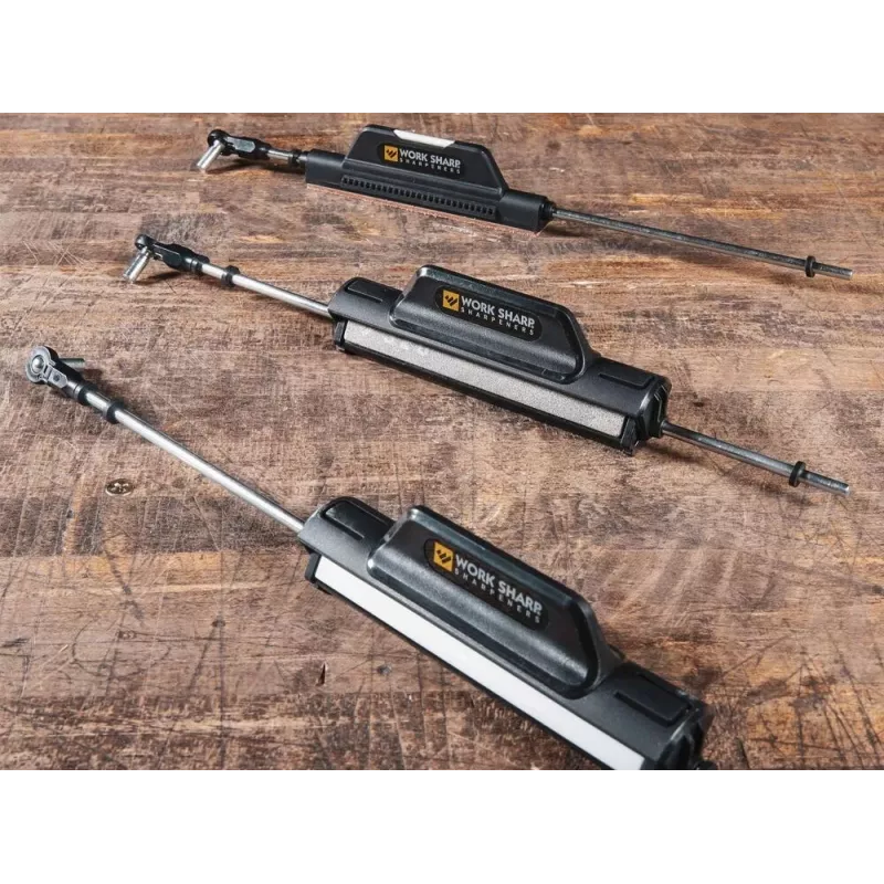 Ostrzałka do noży Work Sharp Precision Adjust Elite 09DX066 — regulowany kąt, kamienie diamentowe, wykończenie skórą, obudowa nylonowa