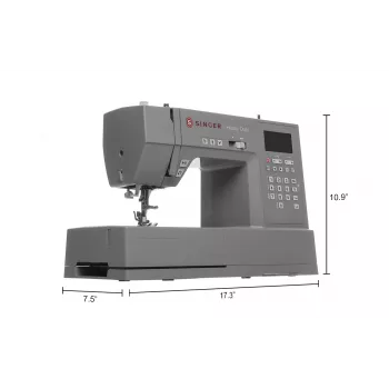 Automatyczna maszyna do szycia SINGER HD6805, 100W, 300 wzorów ściegów, wolne ramię, elektryczna, szara