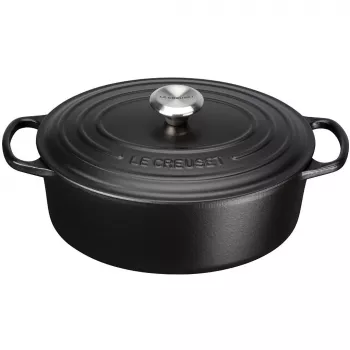 Le Creuset Signature Casserole oval 29 cm czarny