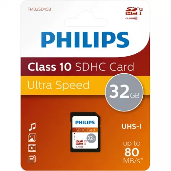 Pamięć flash Philips 32GB UHS-I FM32SD45B/10
