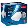 Kinkiet ActiveJet NIKITA nikiel E27 jednopunktowy, okrągły metalowy klosz, IP20, 220–240 V, maks. 60 W