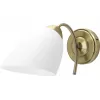 Lampa ścienna ActiveJet NIKITA Patyna E27 jednopunktowa, obudowa metalowa, IP20, 220–240V, 60W, szkło białe