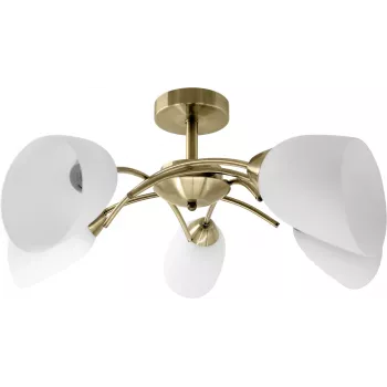 Klasyczna żyrandolowa lampa wisząca Activejet NIKITA Patyna 5xE27 do salonu