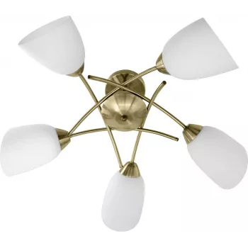 Klasyczna żyrandolowa lampa wisząca Activejet NIKITA Patyna 5xE27 do salonu