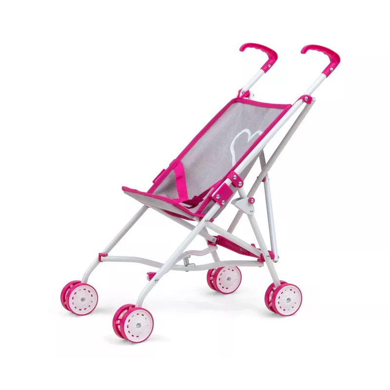 Wózek dla lalek milly mally Julia Prestige Pink — lekki kompaktowy wózek, model 2722