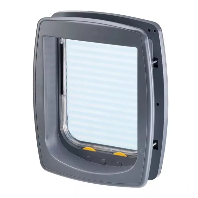 FERPLAST Swing 11 szary - drzwiczki dla psa i kota - 31 x 9,6 x 38,4 cm