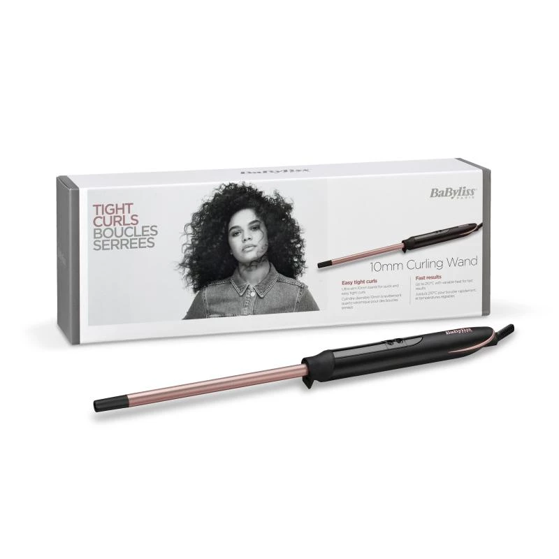 BaByliss C449E Tight Curls lokówka stożkowa ciepła czerń, miedź 2,5 m