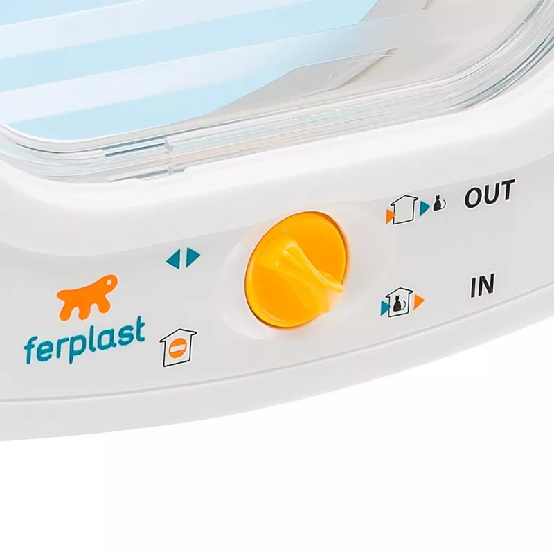 FERPLAST Swing 9 - Drzwi dla średnich psów i dużych kotów, białe