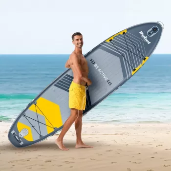 Zestaw dmuchanej deski SUP Rebel ACTIVE 350x81x15 cm - model RBA-4500, wszechstronna deska turystyczna