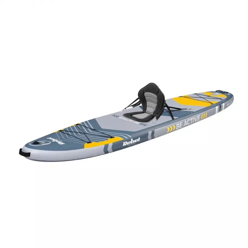 Zestaw dmuchanej deski SUP Rebel ACTIVE 350x81x15 cm - model RBA-4500, wszechstronna deska turystyczna