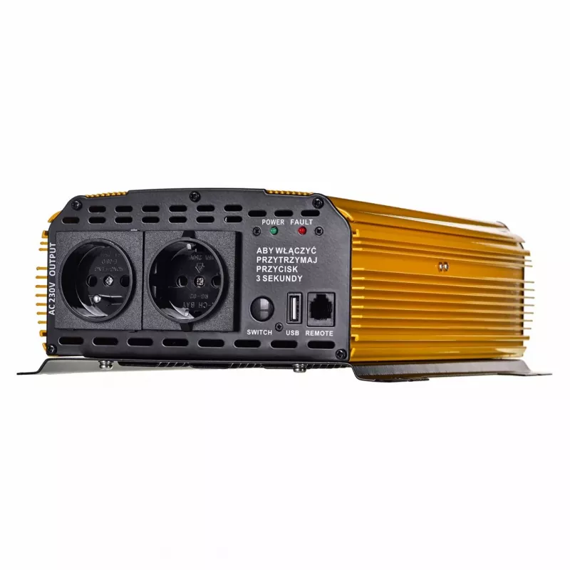 Przetwornica napięcia Volt Sinus 4000 Plus 4000W 12V — czysty sinus, 4000 W ciągłej mocy, wejście 12 V DC