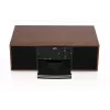 Mini wieża muzyczna JVC RD-E761, 2×8 W RMS, Bluetooth 4.2, USB, CD, FM, drewniana obudowa, czarna