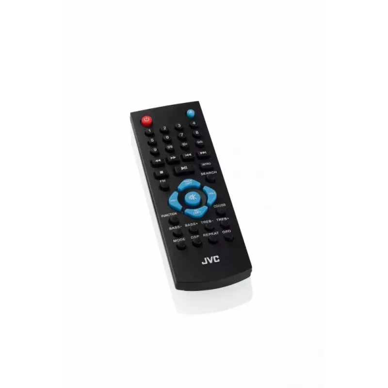 Mini wieża muzyczna JVC RD-E761, 2×8 W RMS, Bluetooth 4.2, USB, CD, FM, drewniana obudowa, czarna