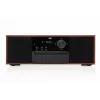 Mini wieża muzyczna JVC RD-E761, 2×8 W RMS, Bluetooth 4.2, USB, CD, FM, drewniana obudowa, czarna