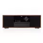 Mini wieża muzyczna JVC RD-E761, 2×8 W RMS, Bluetooth 4.2, USB, CD, FM, drewniana obudowa, czarna