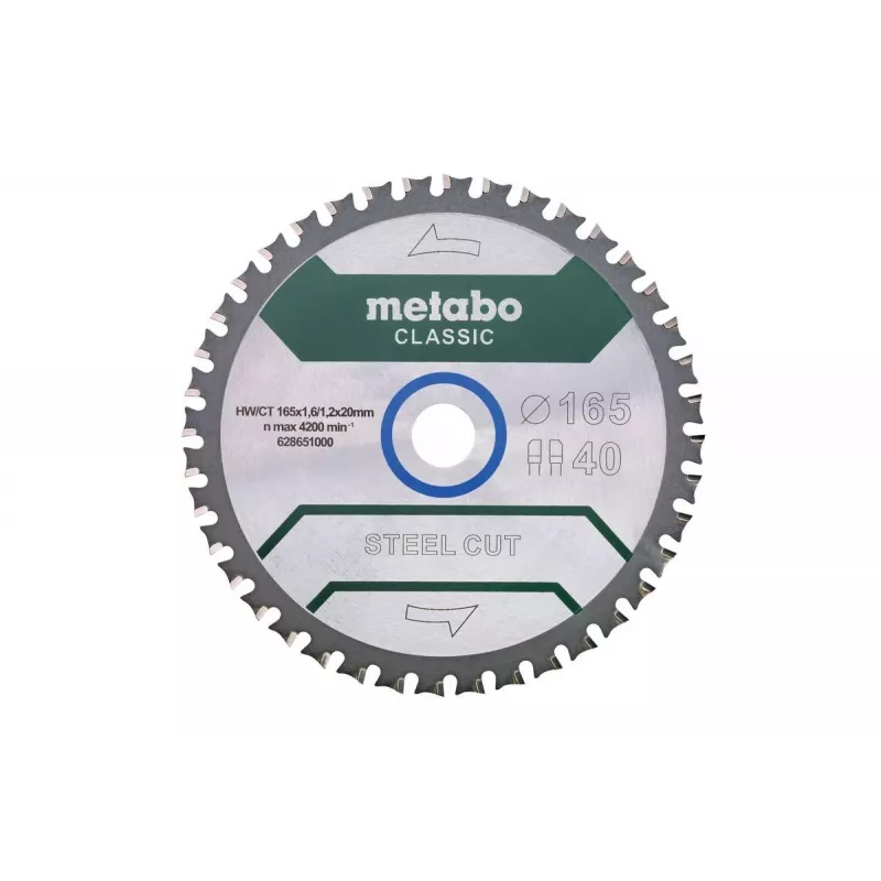Tarcza do piły tarczowej Metabo 628651000 16,5 cm do metalu