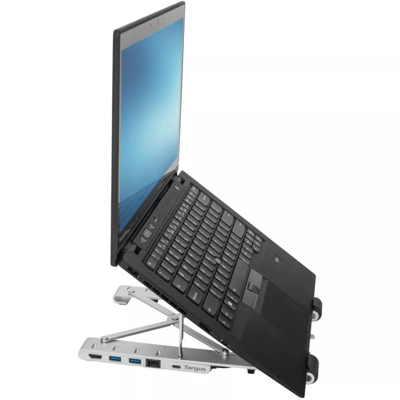 Przenośna podstawka ze zintegrowanym dokiem Stacja dokująca + uchwyt na notebooka USB-C 3.2 Gen 1 Thunderbolt 3