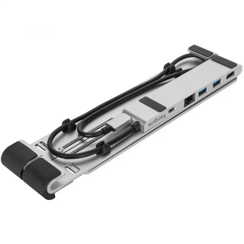 Przenośna podstawka ze zintegrowanym dokiem Stacja dokująca + uchwyt na notebooka USB-C 3.2 Gen 1 Thunderbolt 3