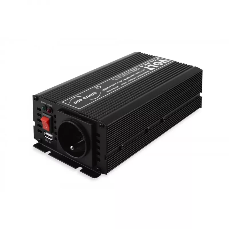 Przetwornica napięcia Volt SINUS-600 12 V na 230 V 300 W ciągła 600 W szczytowa