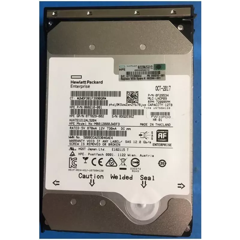 SPS-DRV HDD 12TB 7.2K LFF SAS LP HE DS