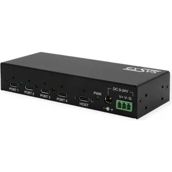 EXSYS EX-12294HMS USB 3.2 Gen 2 metalowy hub, 4 porty (4x USB-C)