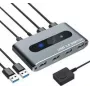 Przełącznik Techly USB 3.0 2 wejścia PC 4 wyjścia - 4-portowy - USB 2.0
