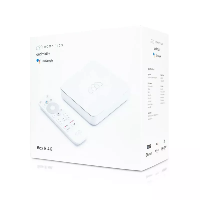Urządzenie do strumieniowania multimediów Android TV AB-COM Homatics Box R 4K HDR