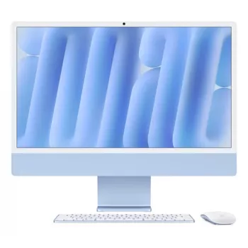 Apple iMac24 niebieski/M4-8-rdzeniowy CPU, 8-rdzeniowy GPU/16 GB/256 GB SSD/NK-ID-niemiecki/MM2