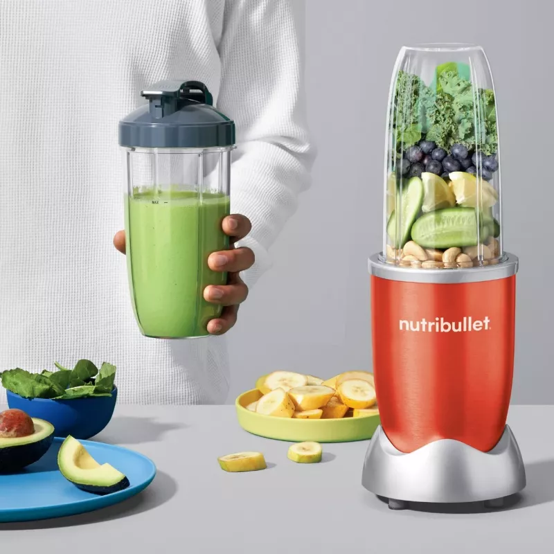 NutriBullet NB907R 0.9 L Blender kuchenny 900 W Czerwony, Srebrny