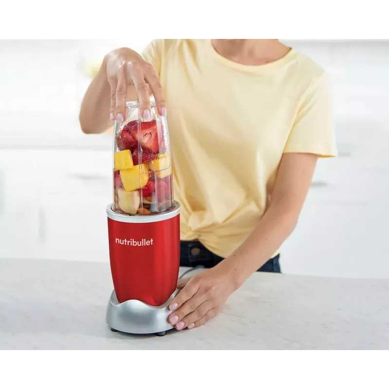 NutriBullet NB907R 0.9 L Blender kuchenny 900 W Czerwony, Srebrny