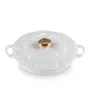Le Creuset garnek gourmet professional flower 26 cm biały