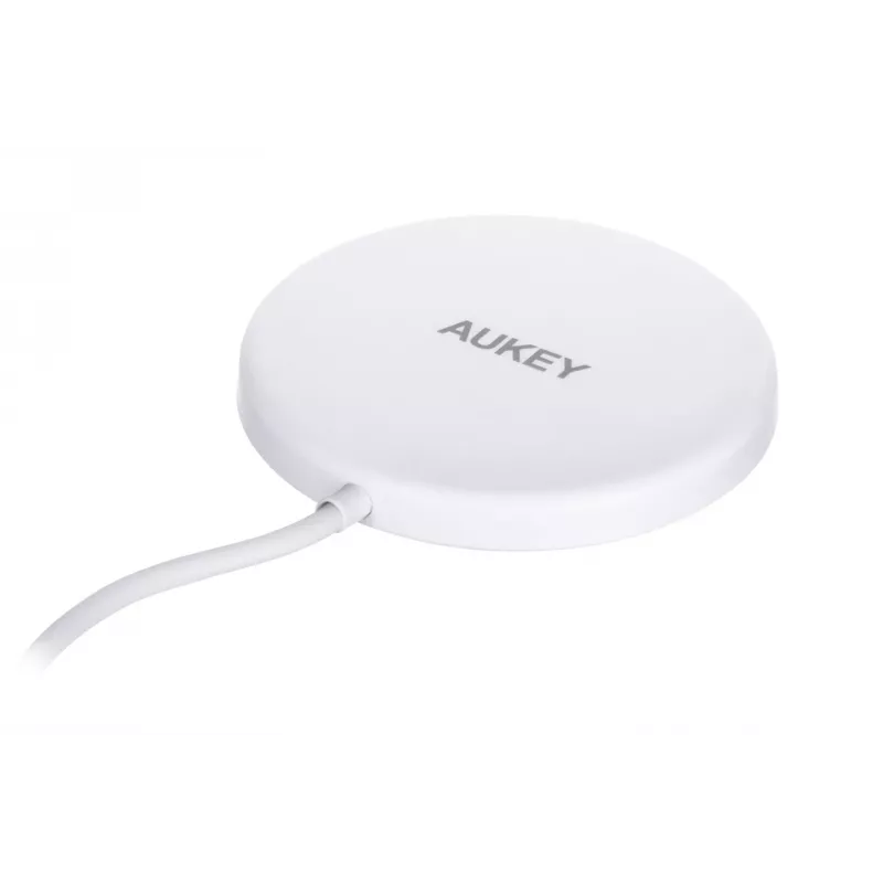 AUEKY Aircore Magnetic LC-A1 Bezprzewodowa ładowarka magnetyczna QI USB-C 15W Biała