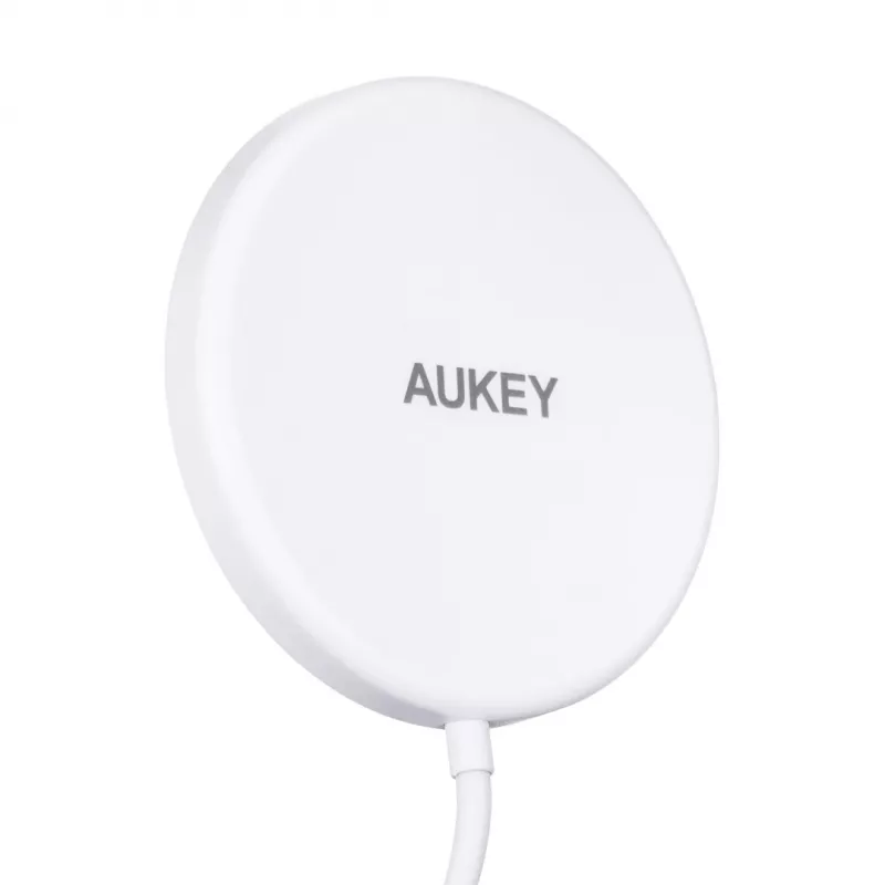 AUEKY Aircore Magnetic LC-A1 Bezprzewodowa ładowarka magnetyczna QI USB-C 15W Biała
