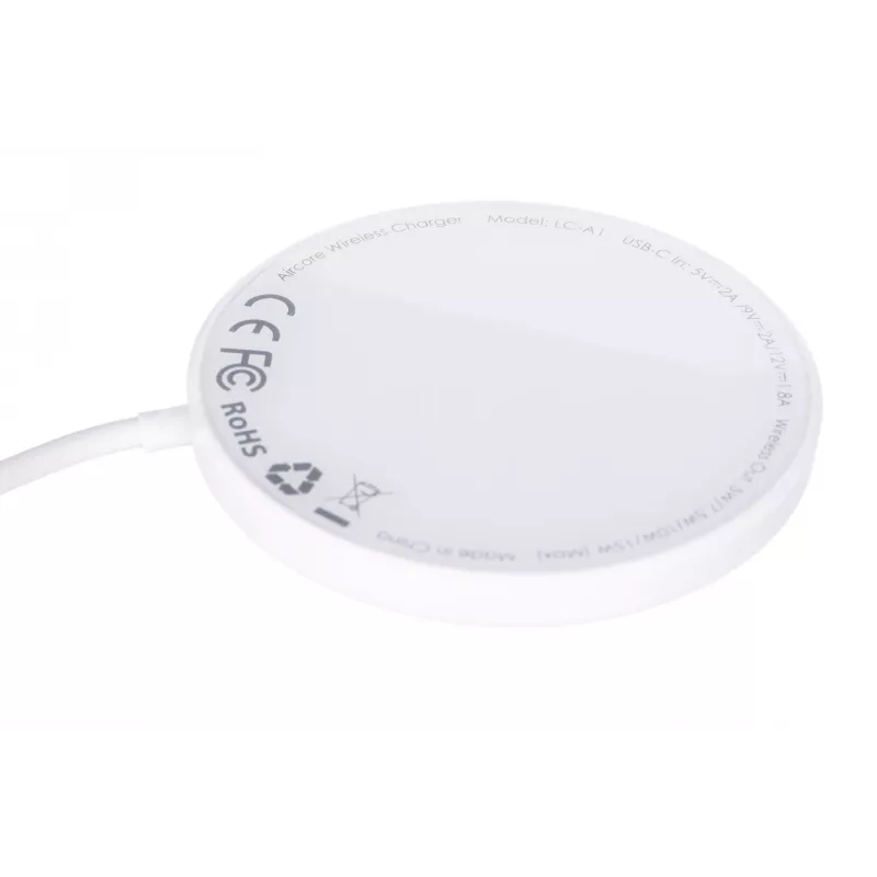 AUEKY Aircore Magnetic LC-A1 Bezprzewodowa ładowarka magnetyczna QI USB-C 15W Biała